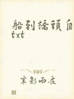 船到桥头自然直txt