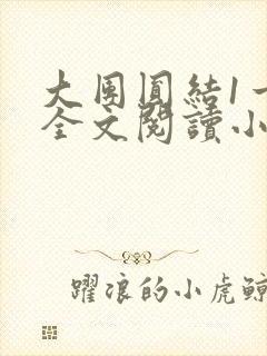 大团圆结1一6全文阅读小说