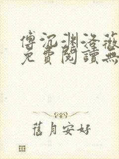 傅沉渊洛薇小说免费阅读无弹窗