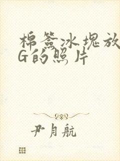 棉签冰块放入PG的照片