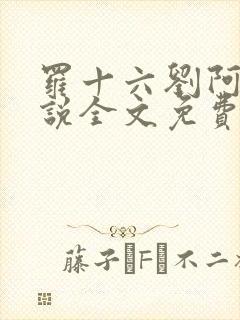 罗十六刘阿婆小说全文免费阅读