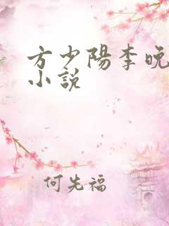 方少阳李晚晴的小说