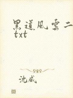 黑道风云二十年 txt