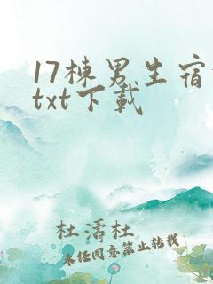 17栋男生宿舍txt下载