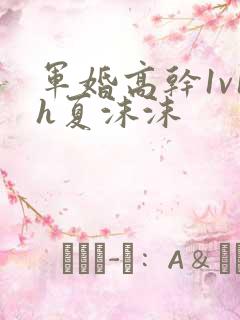 军婚高干1v1h夏沫沫