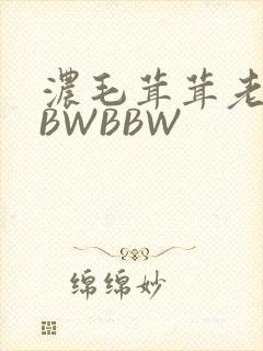 浓毛茸茸老太BBWBBW