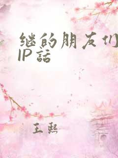 继的朋友们SVIP话