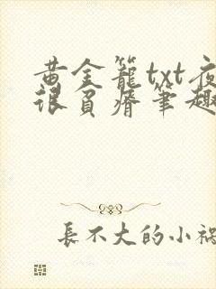 黄金笼txt夜很贫瘠笔趣阁