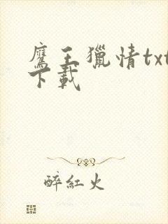 鹰王猎情txt下载