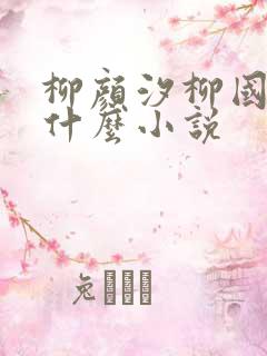 柳颜汐柳国安是什么小说