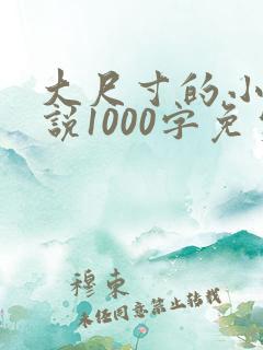 大尺寸的小黄说说1000字免费