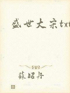 盛世大宋txt