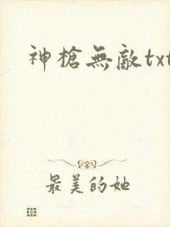 神枪无敌txt