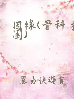 因缘(骨科 校园)