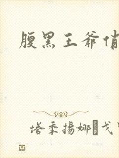 腹黑王爷俏医妃