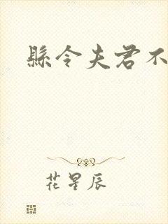 县令夫君不升堂