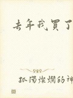 去年我买了个表