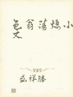 色翁荡熄小说全文