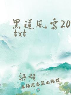 黑道风云20年 txt