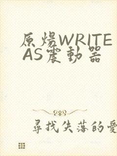 原炀WRITE AS震动器