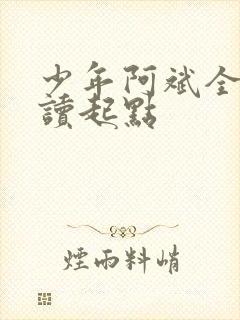 少年阿斌全文阅读起点