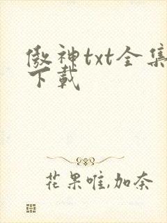 傲神txt全集下载