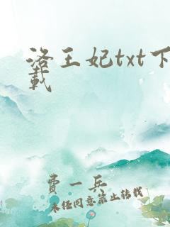 洛王妃txt下载