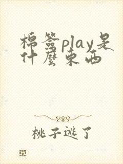 棉签play是什么东西