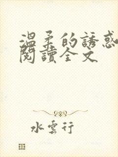 温柔的诱惑小说阅读全文