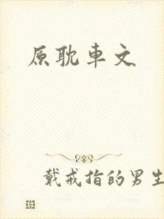 原耽车文