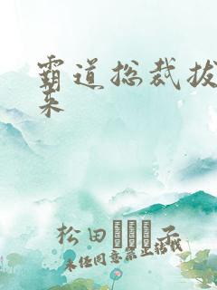 霸道总裁拔不出来