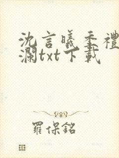 沈言曦季礼叶秋澜txt下载