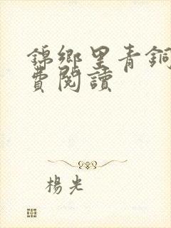 锦乡里青铜穗免费阅读