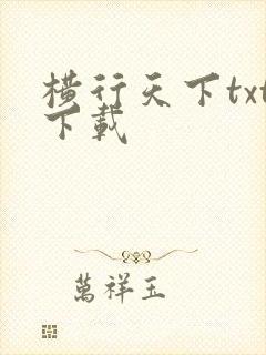 横行天下txt下载