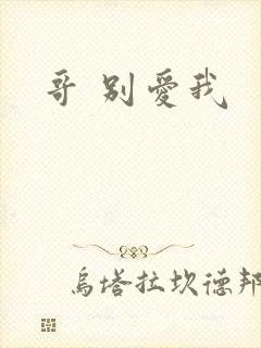哥 别爱我