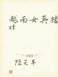 越南女兵档案txt