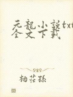 元龙小说txt全文下载