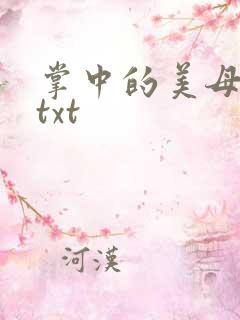 掌中的美母版主txt