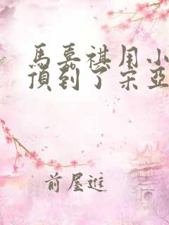 马嘉祺用小小马顶到了宋亚轩