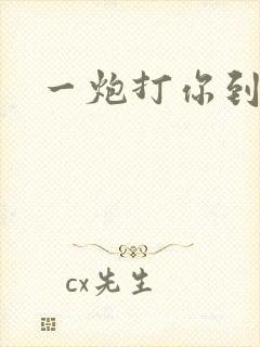 一炮打你到天亮