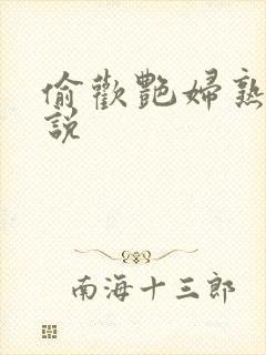 偷欢艳妇熟女小说