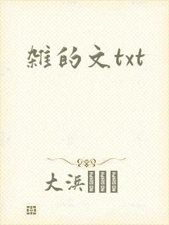 杂的文txt