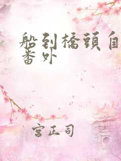 船到桥头自然直番外