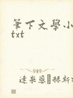 笔下文学小说网txt