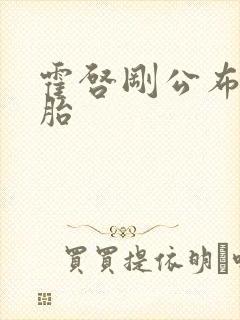 霍启刚公布龙凤胎