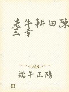 老牛耕田陈雪第三章