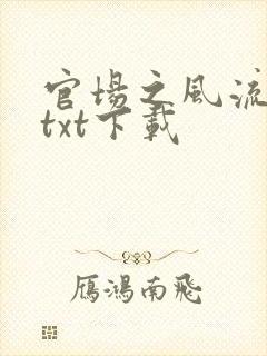 官场之风流人生txt下载