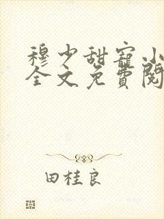 穆少甜宠小新娘全文免费阅读