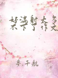 好满射太多了装不下了作文