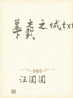 暮光之城txt下载